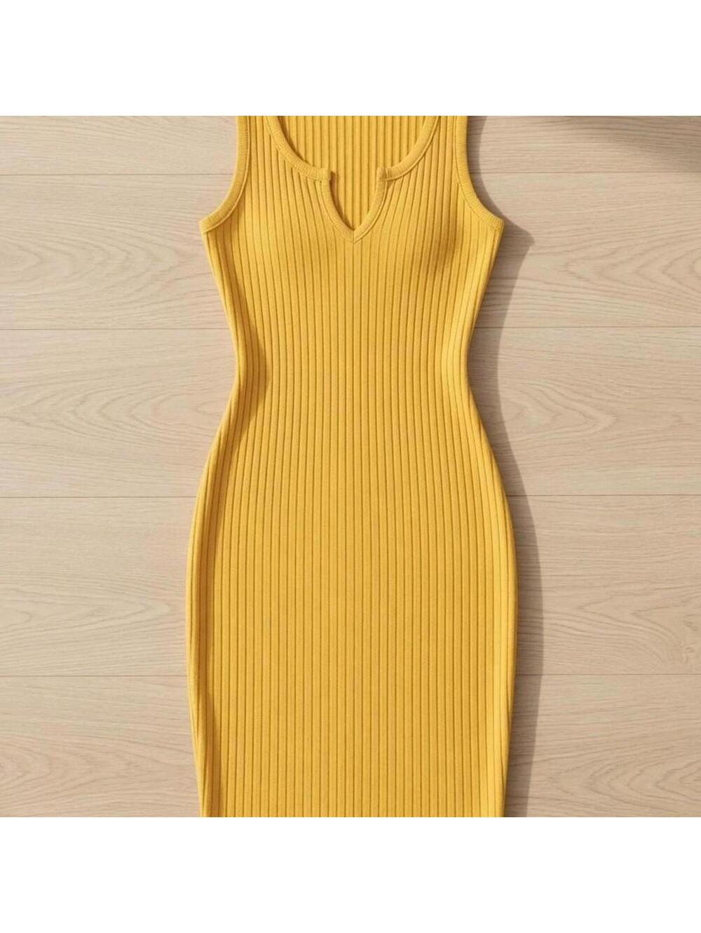 💛 Golden Hour Ribbed Dress 💛
